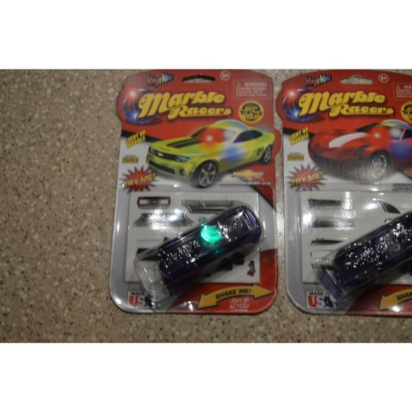 Krazy Kars Marble Racers Light Up Corvette Stingray - Camaro SS Lot of 2 (B) - Picture 2 of 7